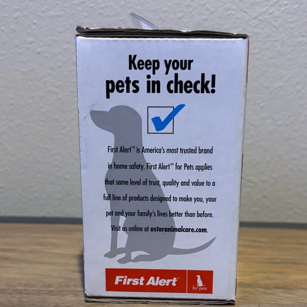 First Alert Bark Genie Ultrasonic Bark Deterrent - Red/White